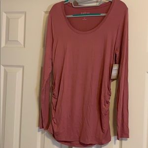 Long sleeved maternity shirt